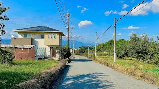 4K Japan Walk  Yamanashi Fuefuki fruits field and old village walk [upl. by Anyala43]