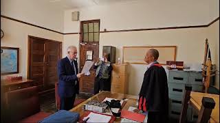 Councillor JJ Scholtz sworn in at Ermelo Magistrate’s Court [upl. by Bealle]