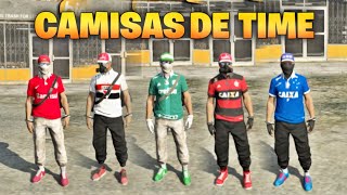 GTA 5 Online Trajes com camisas de Time [upl. by Egdirdle]