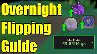 Make 10M a DAY while OFFLINE  OSRS Overnight Flipping Guide [upl. by Nodnarbal571]