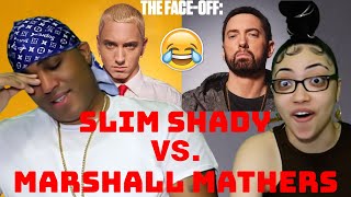 MY DAD REACTS TO Slim Shady vs Marshall Mathers THE FACEOFF  Complex Cover [upl. by Kazim]