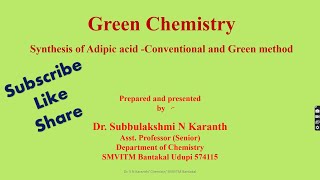 Synthesis of Adipic acid by conventional and Green method Module 4 [upl. by Sile]