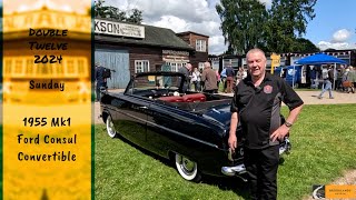 Brooklands Double 12 2024 Sunday Dean and his 1955 Mk1 Ford Consul convertible [upl. by Gensler]