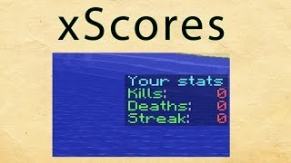 xScores  Shows your stats on screen  Minecraft Plugin [upl. by Neelyahs519]