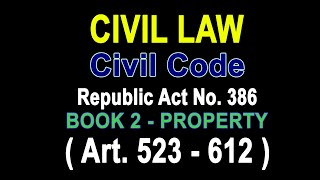 Audio Codal Civil Code Philippines Book 2 Property PART 4 audiocodal property law possession [upl. by Nosnor]