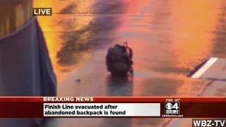 Boston Police Detonate Unattended Bags At Finish Line [upl. by Kora434]