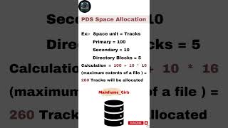 PDS File Space Allocation dataset supercomputer beginners tutorial viralvideo youtube shorts [upl. by Ahsieyn562]