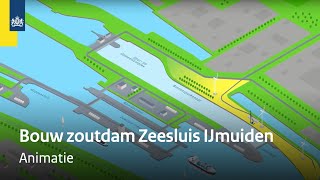 Selectieve Onttrekking bouw van de zoutdam bij Zeesluis IJmuiden  Animatie [upl. by Odnalo791]