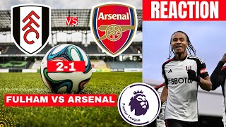 Fulham vs Arsenal 21 Live Stream Premier league Football EPL Match Score react Highlights Gunners [upl. by Nitsir]