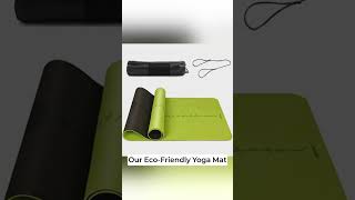 EcoFriendly Yoga Mat with Alignment Lines amp Strap amazonproducts youtubeshort [upl. by Recnal613]