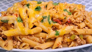 Keema Pasta with Cheese Recipe  Cheesy Chicken Pasta Recipe  Easy And Simple Pasta Macaroni [upl. by Greta]