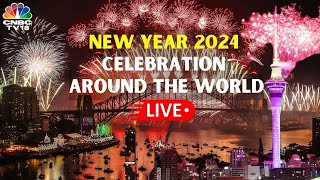 Happy New Year 2024 LIVE Dubai Qatar Hong Kong Welcome New Year  New Year Celebrations IN18L [upl. by Aset57]