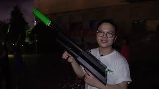 Night Glow Blaster Glow in Dark Confetti Cannon only from Boomwow [upl. by Yemrej356]