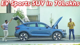 Volvo C40 Recharge Drive Review l Better Than BMW iX1 IndianTorque [upl. by Eelarat]