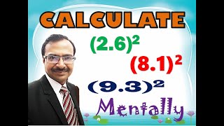 Trick 560  Shortcut for Squaring Decimal Numbers [upl. by Ahsetel]