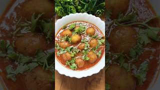 Banana kofta curry recipe😍 magiconecipesshortsyoutubeshorts [upl. by Nahgam]