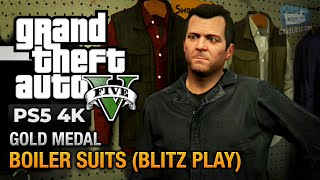 GTA 5 PS5  Mission 36  Boiler Suits Blitz Play Gold Medal Guide  4K 60fps [upl. by Assirrem]