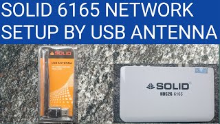 SOLID 6165 NETWORK SETUP BY USB ANTENNA [upl. by Yasibit]