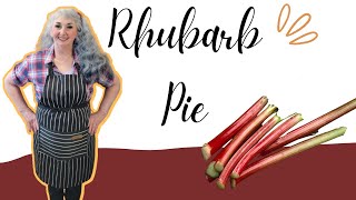 quotStraightUp Rhubarb Pie 🥧  Tangy 😛🍋 amp Delicious  💖 Red Cardinal Kitchen [upl. by Audun56]