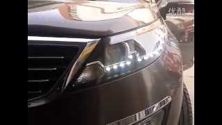 20102013 Kia Sportage R Headlight with LED DRL and Bixenon Projector [upl. by Morley]