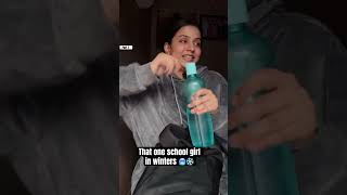 Part1 that one school girl in winters ❄️🥶 ytshorts shortsfeed viralvideo trending shorts [upl. by Thilda]