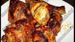 Hähnchenschenkel  Hähnchenkeulen aus dem Backofen  Chicken thighs  Grill Hähnchen [upl. by Olympium460]