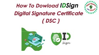 How to Download ID Sign DSC [upl. by Nahtanoy]