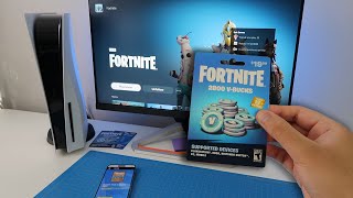 How to REDEEM FORTNITE VBUCKS CODE ON PS5 EASY METHOD [upl. by Hamer945]