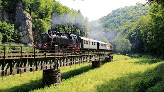 Dampfbahn Fränkische Schweiz mit 64 491 und ELNA 6 [upl. by Stallworth]