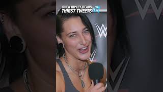 WWE Rhea Ripley Reads Thirst Tweets shorts [upl. by Dreeda837]