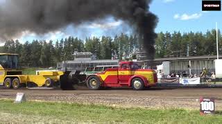 Race trucks 8500 kg Tractor pulling Lappeenranta 1372024 [upl. by Otreblaug]