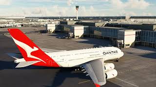 MSFS Qantas A380  KSFO  EGLL [upl. by Elwee]