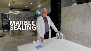 Sealing Marble Tiles  DIY [upl. by Fremont962]