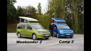 Reimo Weekender 2  couchage maxi dans un minivan sur Volkswagen Caddy Maxi [upl. by Leitnahs]