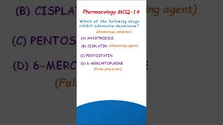 Anticancer agents  Pharmacology MCQ14 [upl. by Geerts601]