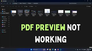 How to Fix PDF Preview Not Working in Windows 11 [upl. by Costello]