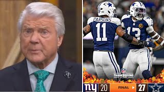 quotKeep the faithquot  Jimmy Johnson on the Cowboys back in the playoff hunt after beating the Giants [upl. by Aiak]