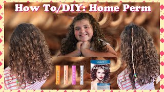 How To  DIY Home Curly Spiral Hair Perm [upl. by Acinat]