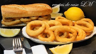 CALAMARES A LA ROMANA RECETA FÁCIL [upl. by Calendre]