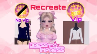 Recreating vip items for free in Dress to impress Roblox [upl. by Florentia]