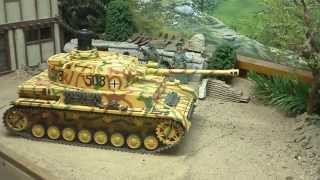 Tamiya 116 RC Tank Panzer IV from RCTankcommandcom AAF Tank Mus Danville [upl. by Otrebogir]