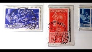 Briefmarken wertvoll Schatzsuche in Italien Briefmarkensammlung von Briefmarkenbörse München 2019 [upl. by Nomar]