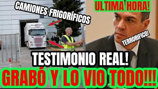 DIOS MÍO VECINA D VALENCIA CONFIRMA LO PEOR GRABA AL CAMION FRIGORIFICO D NOCHE PARKING BONAIRE DANA [upl. by Noirret]