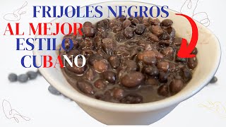 FRIJOLES NEGROS ESTILO CUBANO sin olla EXPRESS [upl. by Hengel]