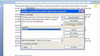 Spellingscontrole en synoniemen in Word 2007 [upl. by Ivah]