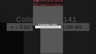 Calcular PI con Colisiones en Unity shorts [upl. by Clerk999]