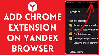 How to Add Chrome Extension on Yandex Browser 2024  Embed Chrome Extension to Yandex Browser [upl. by Blisse748]