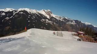 Dorfgastein  Großarl Piste D7b Familienabfahrt Brandlalm  Piste D7c Familienabfahrt Mühlwinkel [upl. by Aitenev]