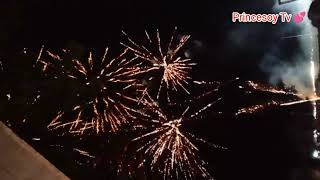 The spectacular PyroMusical Fireworks Competition in celebration of Himaya Festival Himamaylan City [upl. by Renfred]