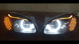 DAEWOO LANOS HEADLIGHTS 3 [upl. by Ibbie34]